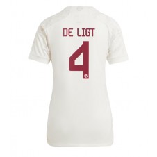 Bayern Munich Matthijs de Ligt #4 Tredje Tröja Dam 2023-24 Korta ärmar